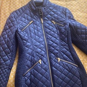 Via Spiga Dark blue quilted coat